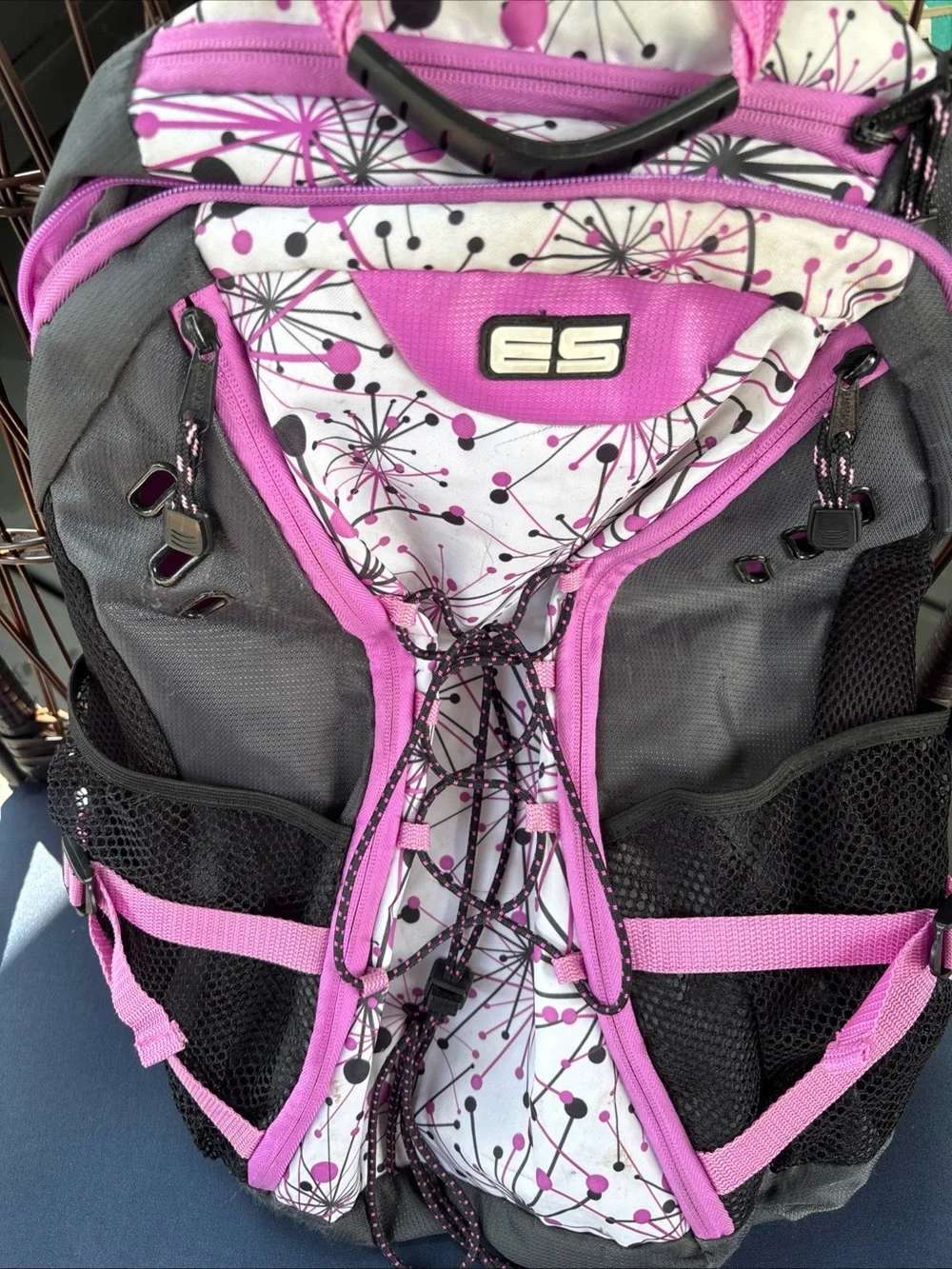 Source Unknown Kids Backpack in Gray and Pink